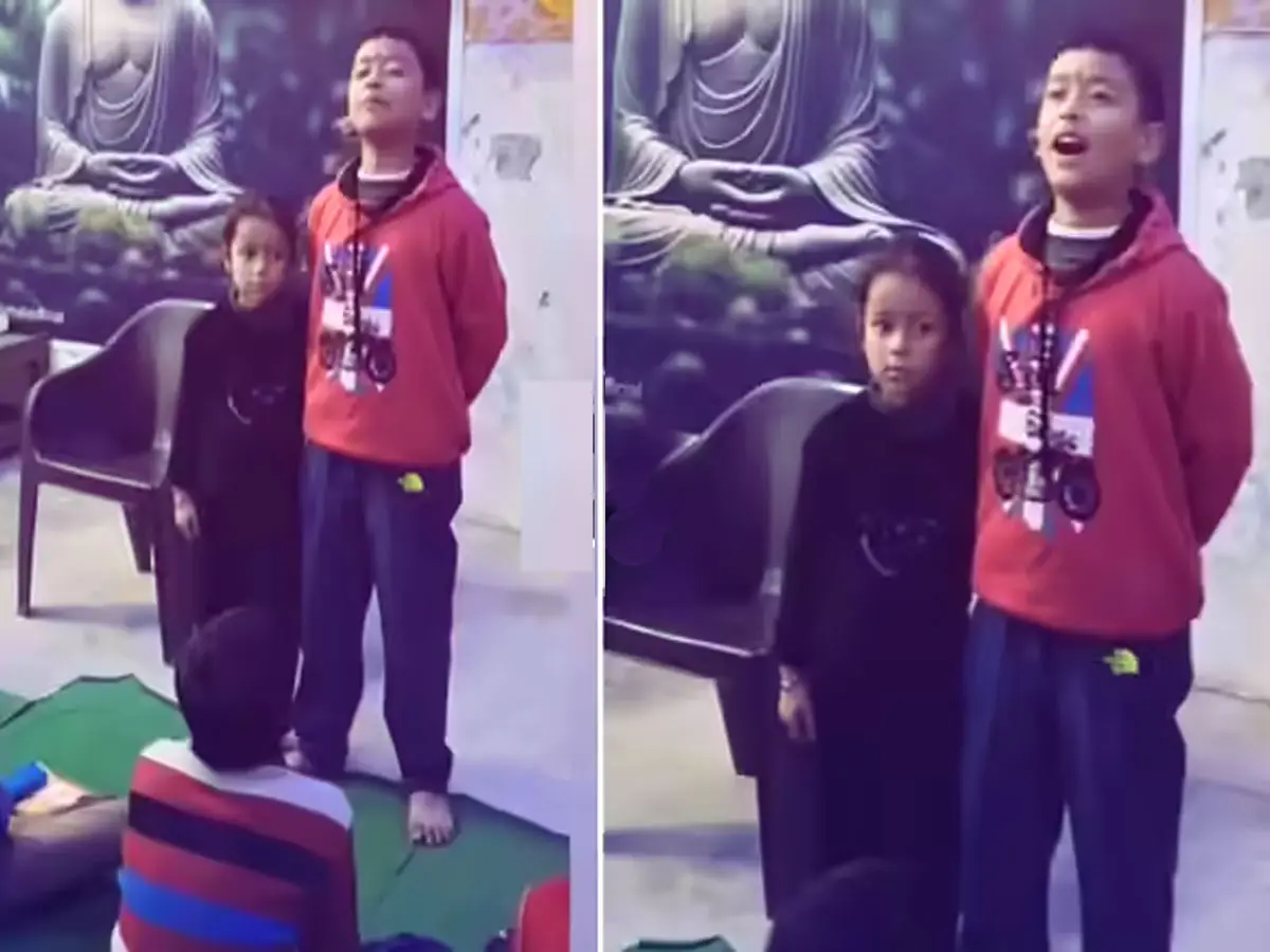 Viral Video: क्लासरूम में बच्चे ने गाया ‘तीन बाण के धारी’, 14.7 मिलियन बार देखा गया वीडियो