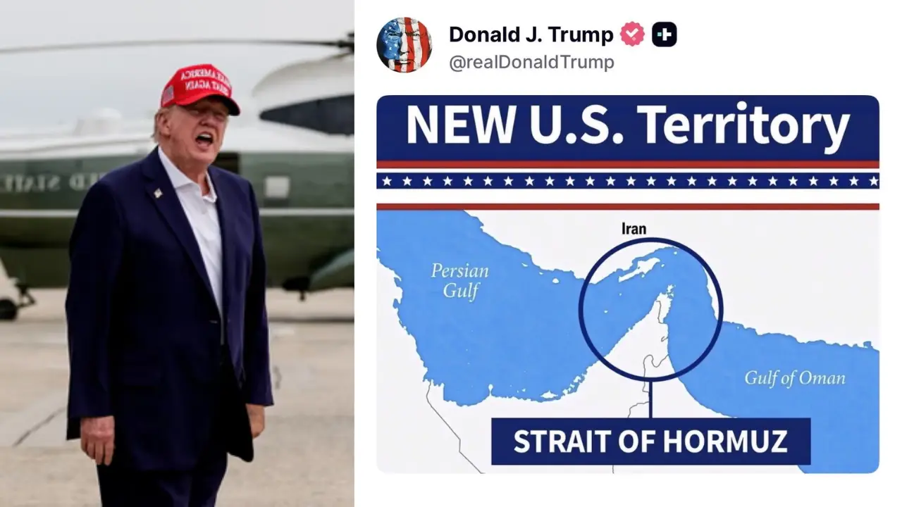 Donald Trump का दावा, Strait of Hormuz को बताया अमेरिका का नया इलाका