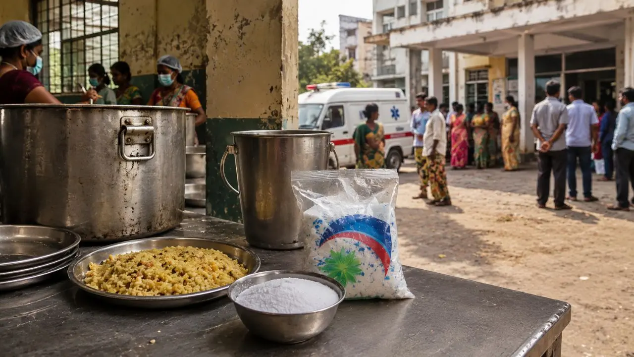 Mid-Day Meal में नमक की जगह बांटा गया डिटर्जेंट पाउडर, 40 बच्चों की बिगड़ी तबीयत