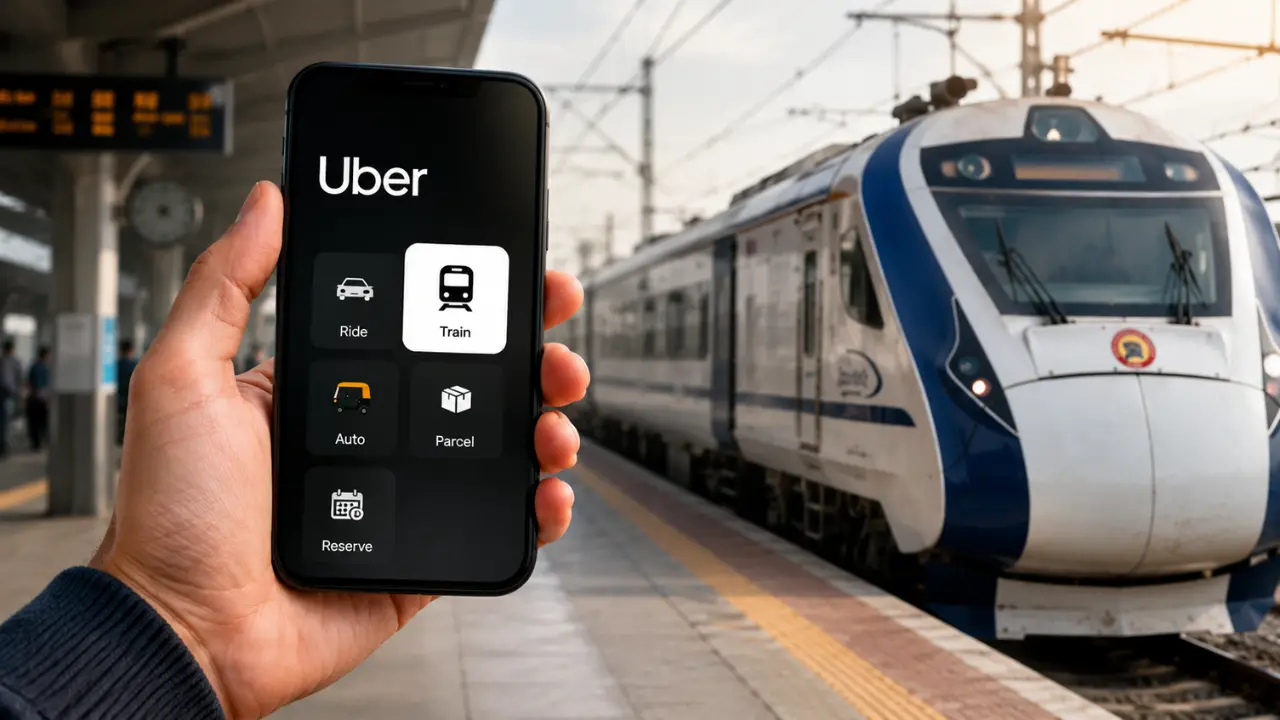 अब Uber से बुक होगा ट्रेन टिकट, PNR भी देख सकेंगे