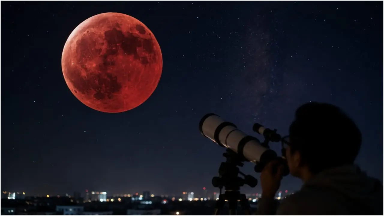आसमान में इस दिन दिखेगा Blood Moon, अर्थ की शैडो में 96% छिप जाएगा चांद