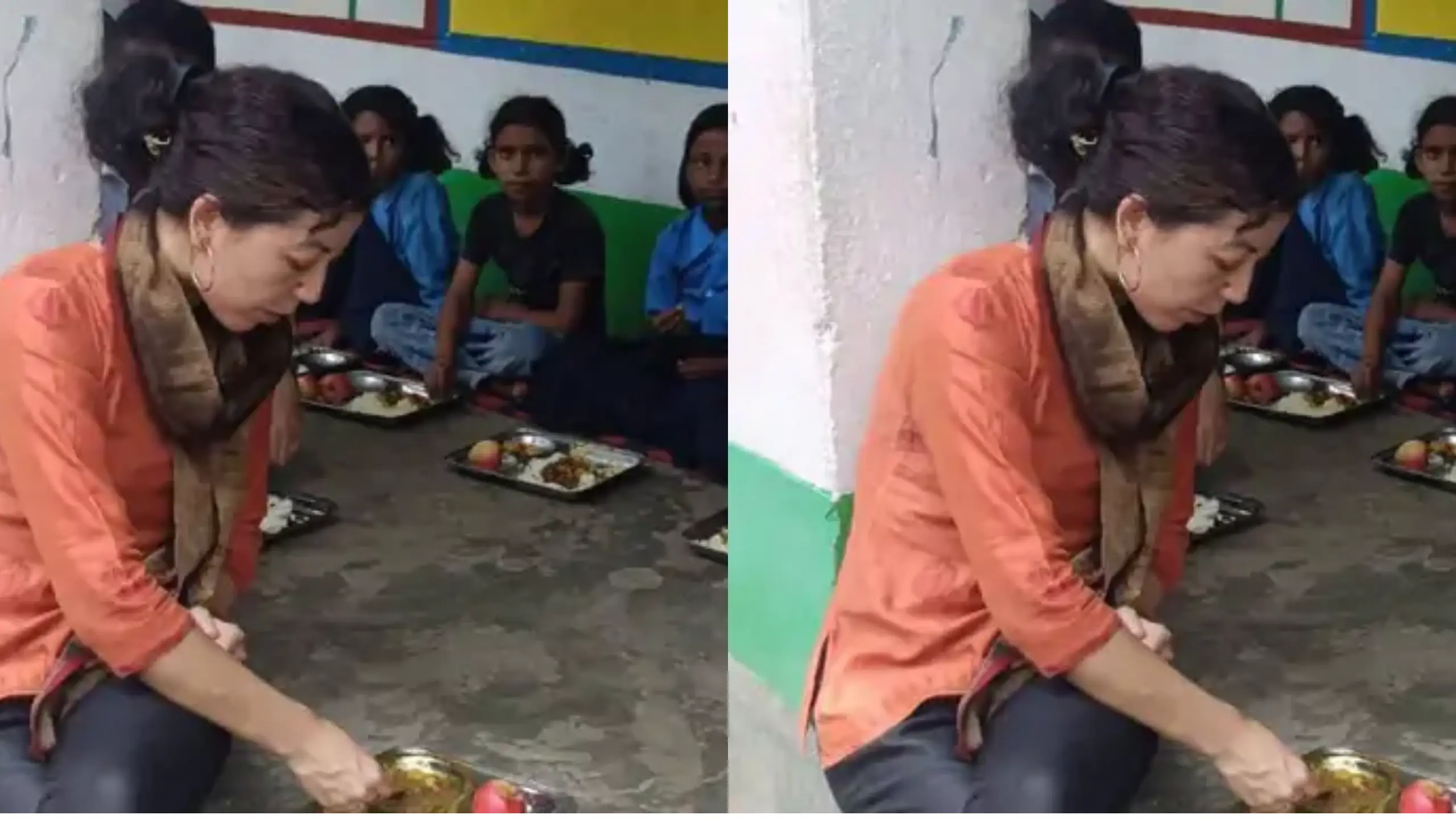 DM ने स्कूल के बच्चों के साथ बैठकर खाया Mid Day Meal, बिहार से आई खूबसूरत तस्वीर
