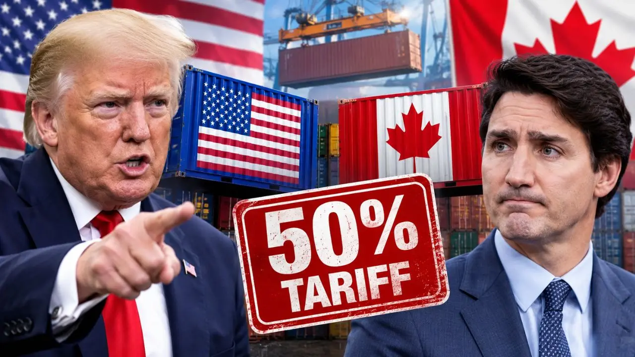 US-Canada ट्रेड वॉर तेज, कनाडाई प्रोडक्ट्स पर Trump ने लागू किया 50% टैरिफ