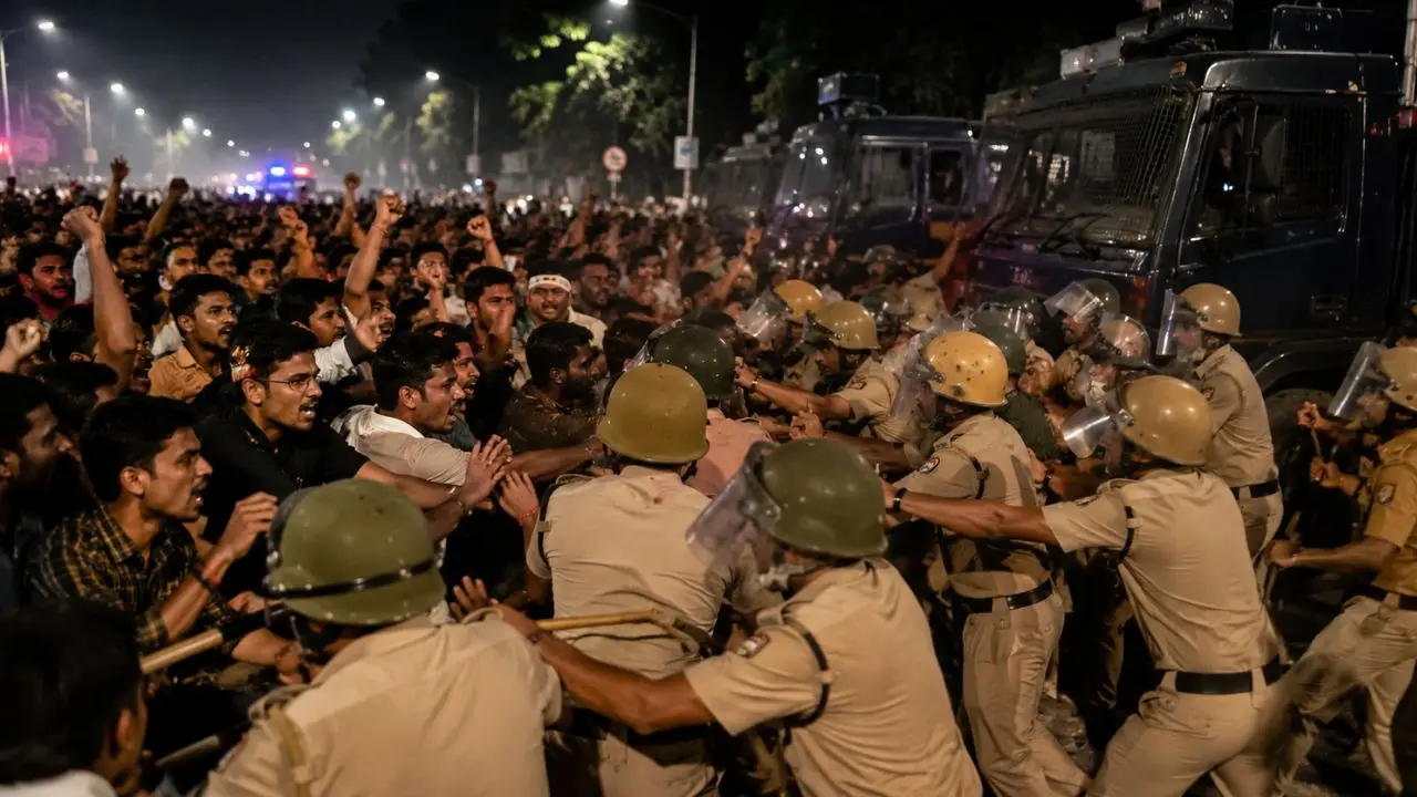 Delhi-UP में उग्र हुआ आरक्षण विरोधी प्रोटेस्ट, आधी रात को एक्शन में आई पुलिस