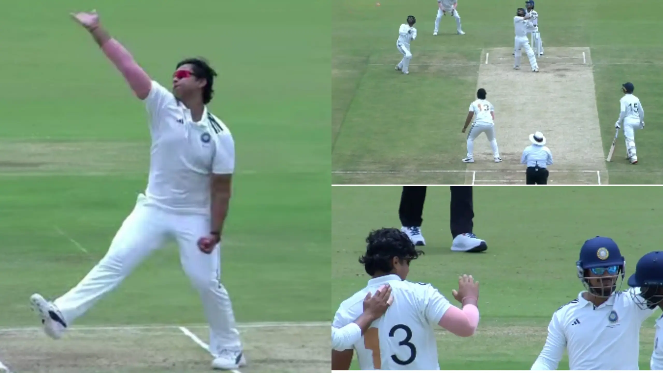 बल्ला नहीं चला तो Vaibhav बने Bowler, पहले ओवर में ही कर लिए 2 शिकार