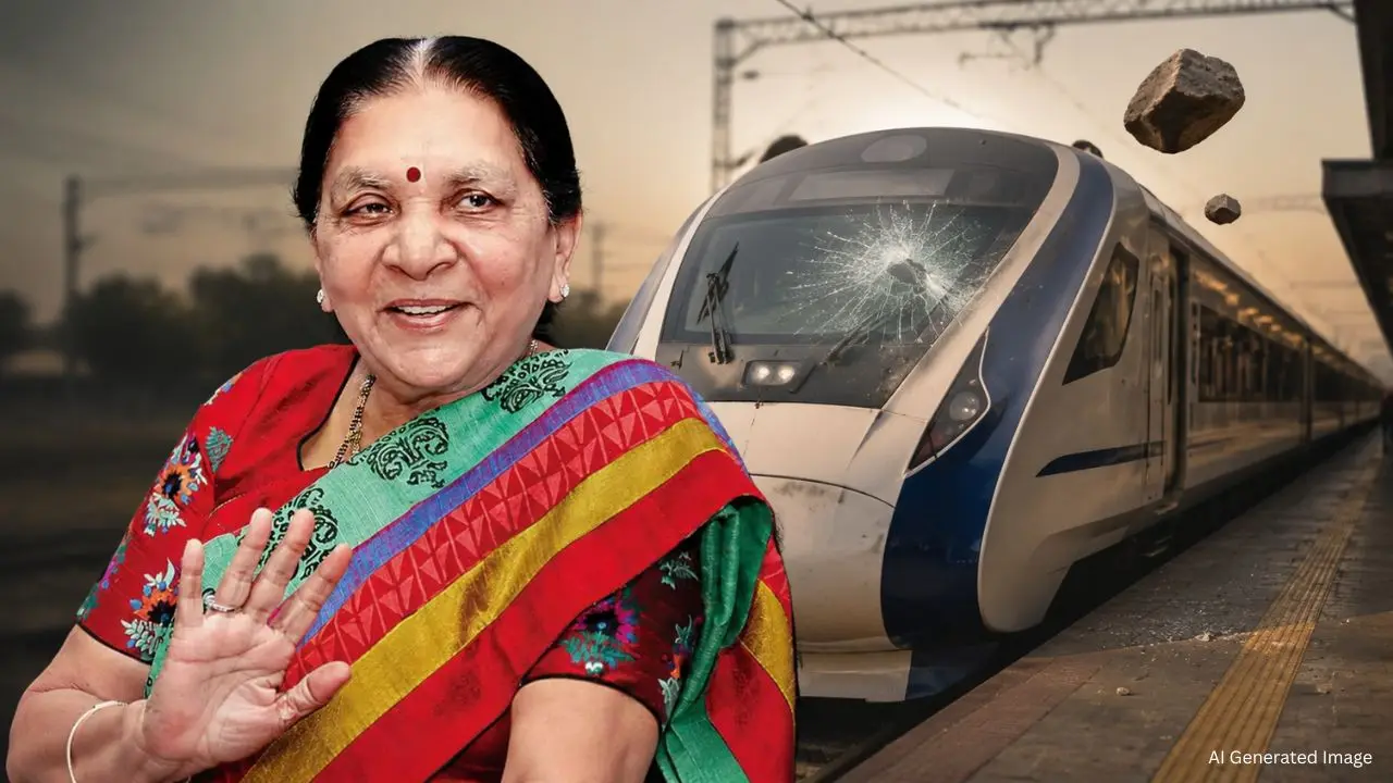 UP में Vande Bharat Express पर पथराव, ट्रेन में थीं UP Governor आनंदीबेन पटेल