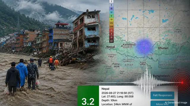 Nepal में बाढ़ संकट के बीच आया Earthquakes, 3.2 की तीव्रता से महसूस हुए झटके