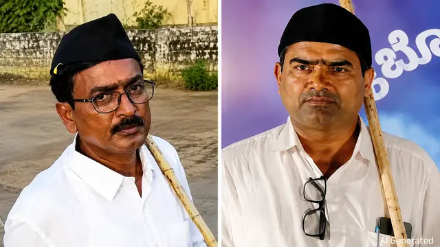 कर्नाटक में 2 सरकारी टीचरों ने RSS मार्च में शामिल हुए, दोनों सस्पेंड कर दिए गए