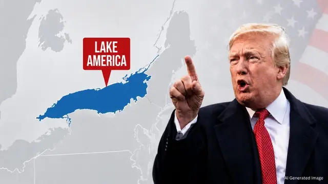 President Trump ने Lake Ontario का नाम बदलकर रखा Lake America, Canada ने कहा No