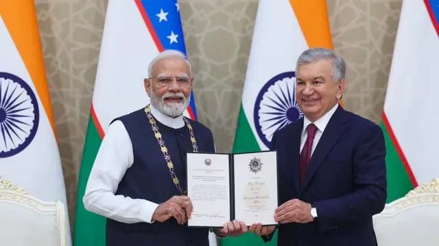 PM Narendra Modi को उज्बेकिस्तान ने दिया सर्वोच्च नागरिक सम्मान