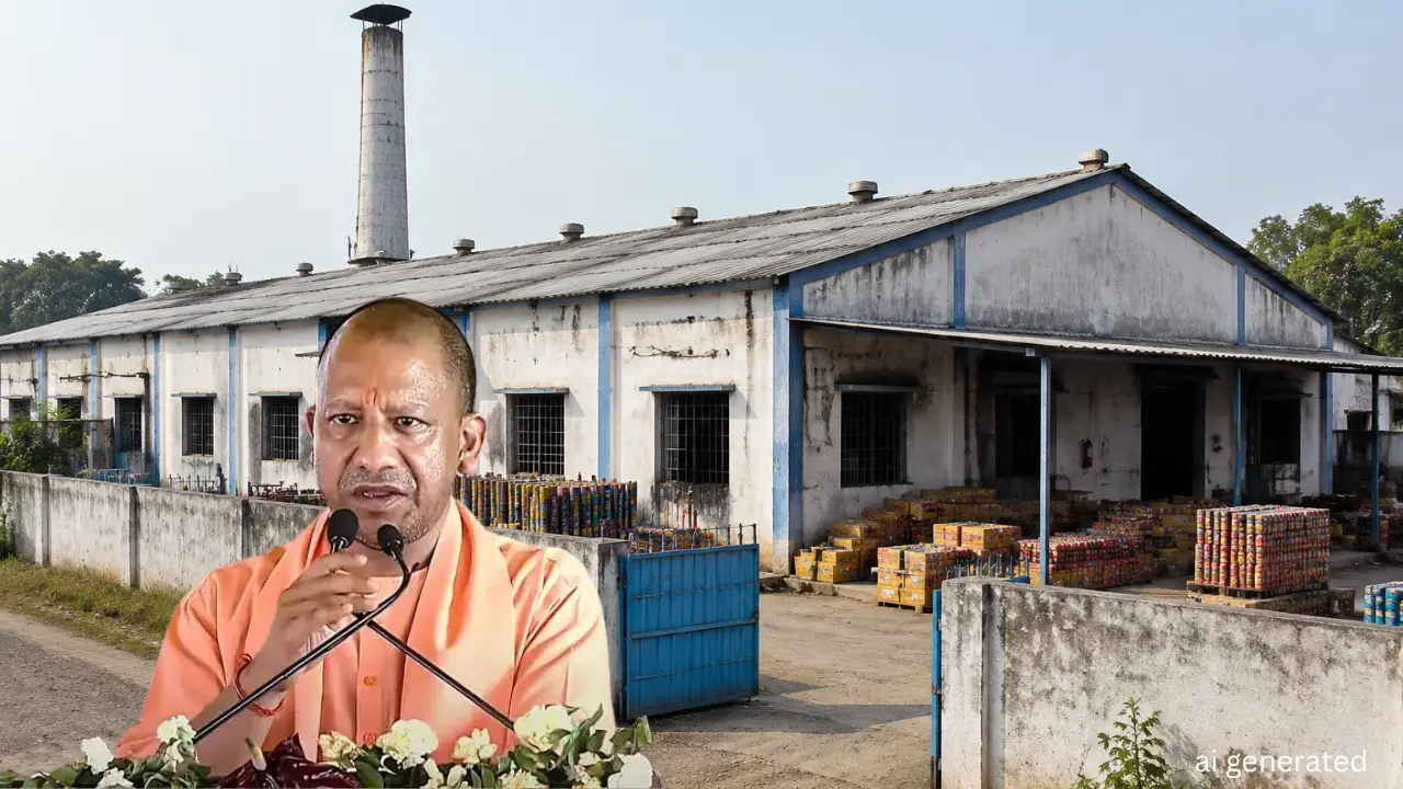 कौशांबी की पटाखा फैक्ट्री में भीषण आग से 11 की मौत, CM Yogi ने जताया दुख