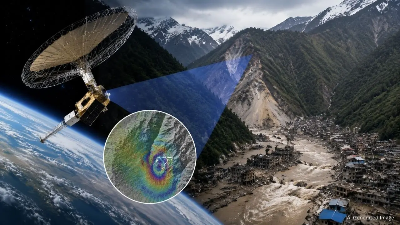 Nepal Flood आने से पहले NISAR Satellite ने पहाड़ पर देखी थी मूवमेंट