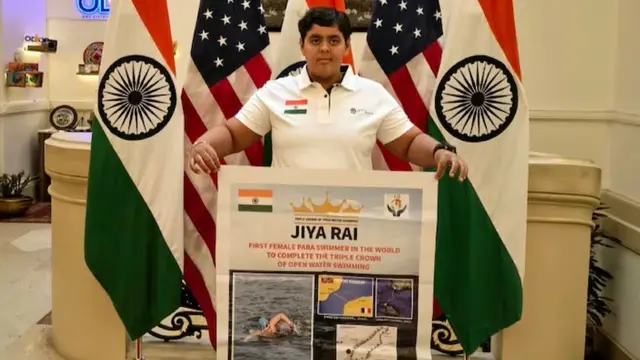 Jiya Rai बनीं दुनिया की पहली महिला पैरा-स्विमर, जीता Triple Crown का खिताब