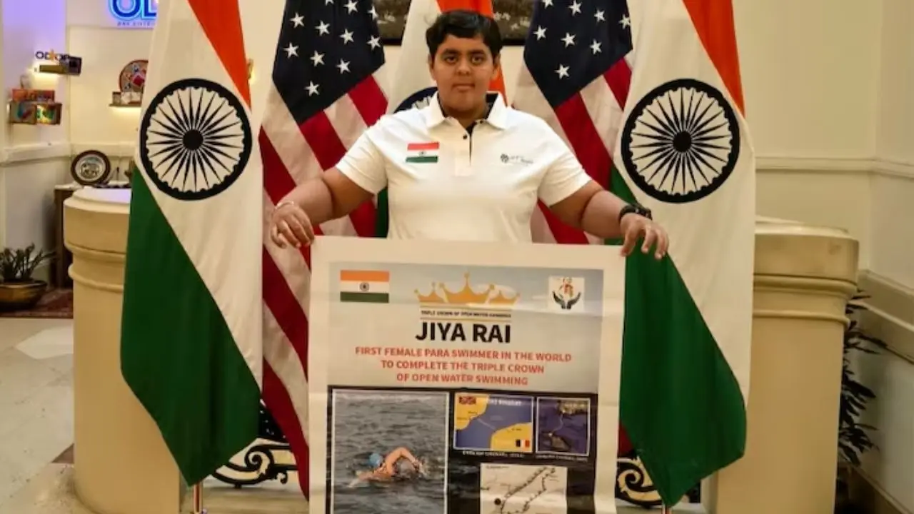 Jiya Rai बनीं दुनिया की पहली महिला पैरा-स्विमर, जीता Triple Crown का खिताब