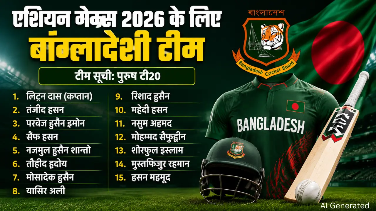 Asian Games 2026 के लिए बांग्लादेश टीम घोषित, शांतो-महमूद की हुई वापसी