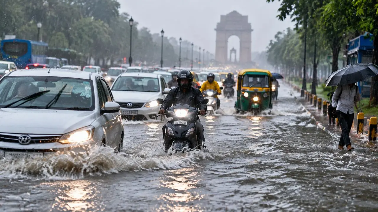Delhi-NCR Weather: बारिश ने बदला मौसम, कई इलाकों में Waterlogging की समस्या