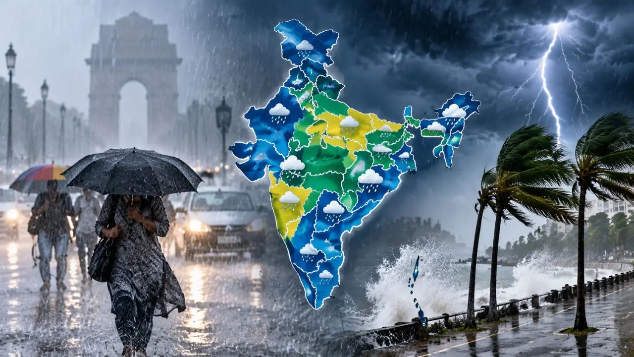 Weather Update: 15 राज्यों में बारिश का अलर्ट, 65 Kmph की रफ्तार से चलेंगी हवाएं