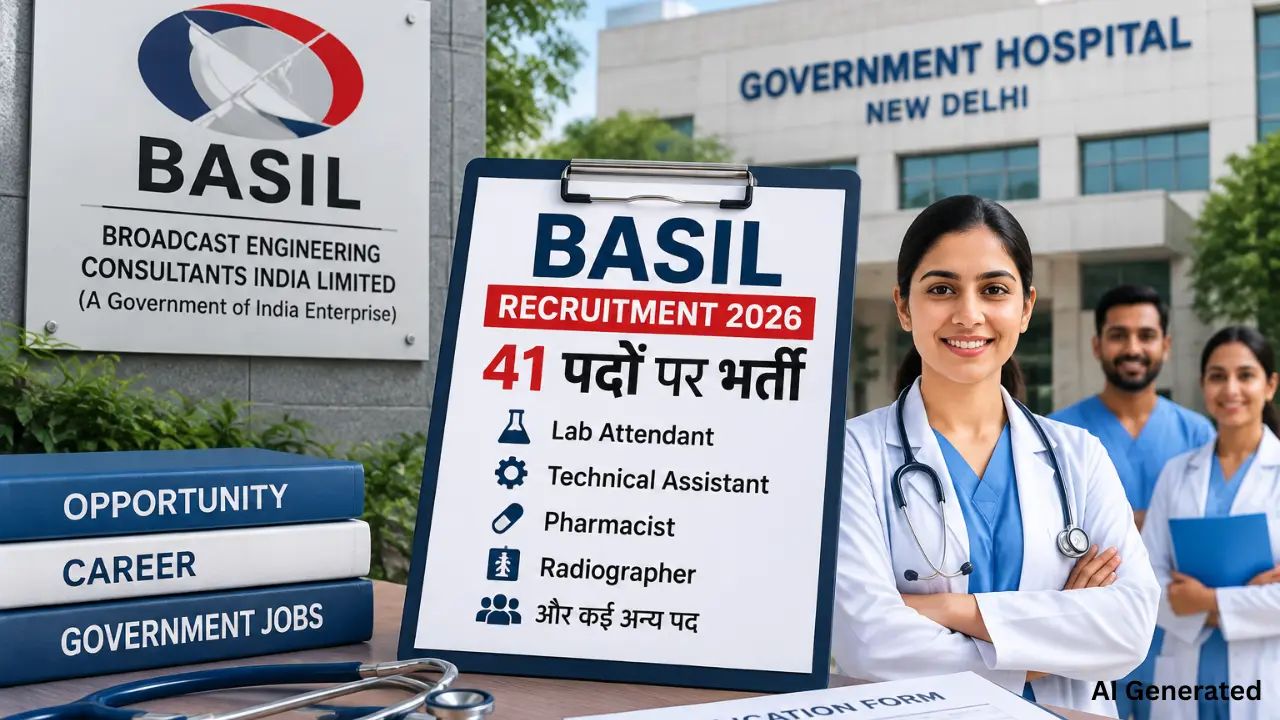सरकारी नौकरी का मौका, BASIL में Lab Attendant समेत 41 पदों पर भर्ती शुरू