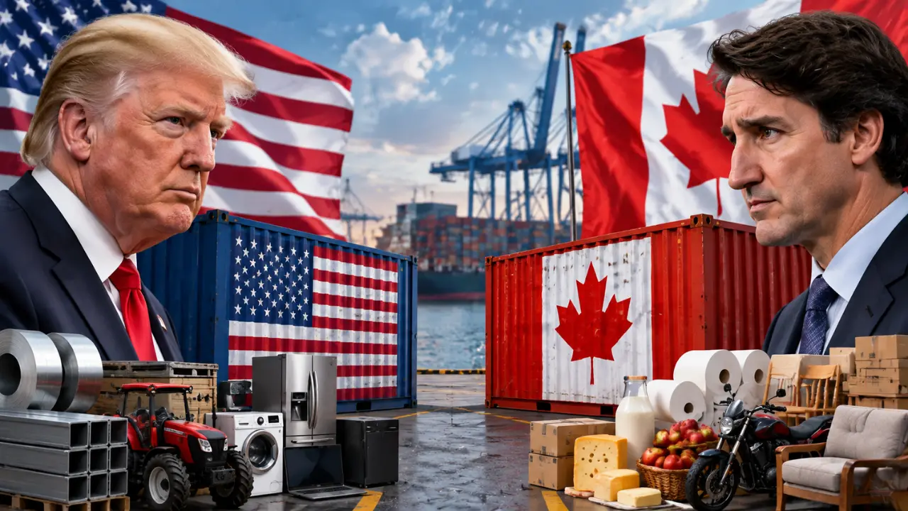 US-Canada Tariff War: कनाडा ने 700 अमेरिकी सामानों पर लगाया 50% टैरिफ