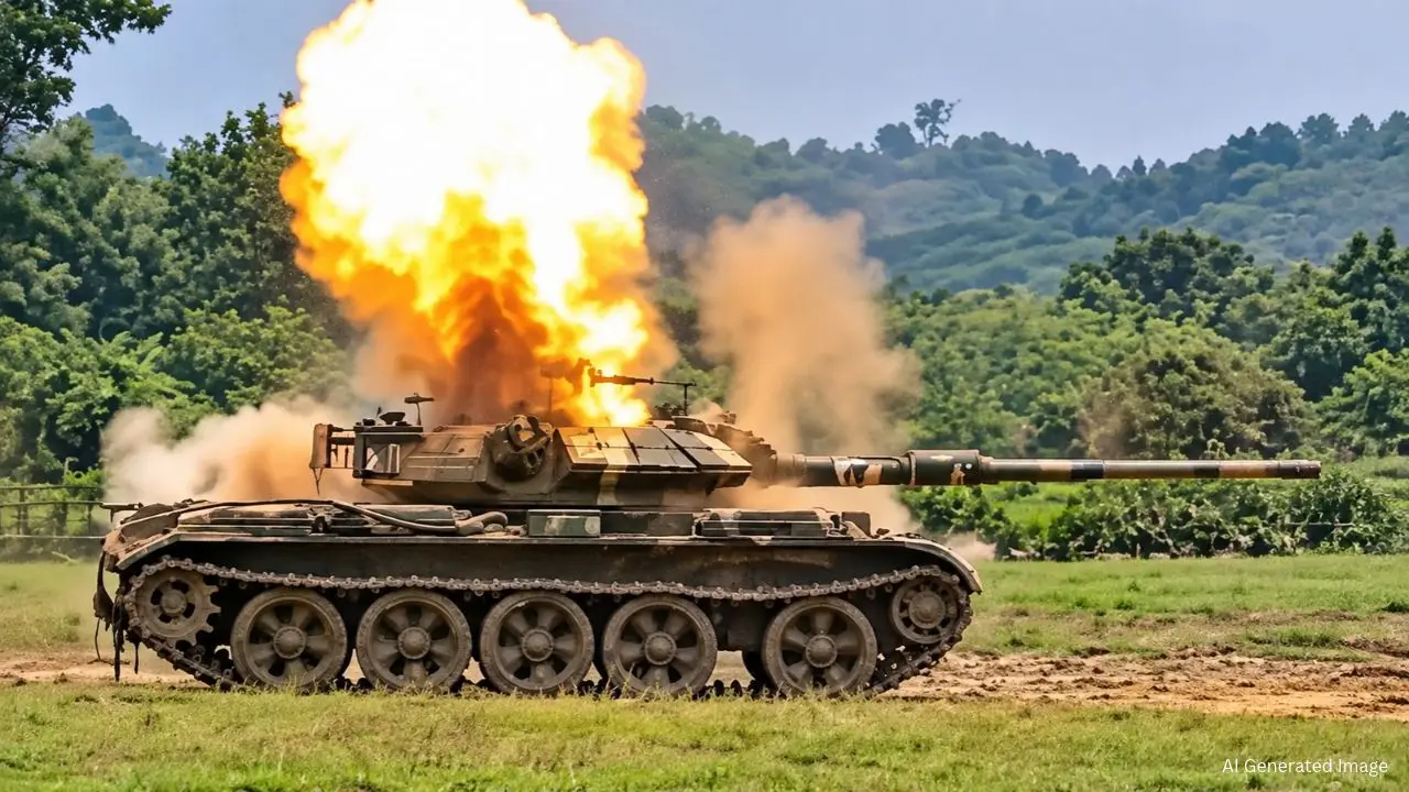 Military Exercise के दौरान ही फट गया चीन में बना Tank, 2 सैनिकों की मौत