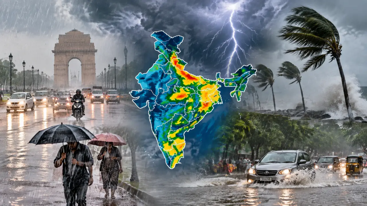 Weather Update: Delhi-NCR समेत 10 राज्यों में भारी बारिश और तेज हवाओं का अलर्ट