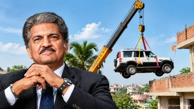 व्यक्ति ने छत पर खड़ी कर दी Scorpio, Anand Mahindra बोले- Next Level Parking