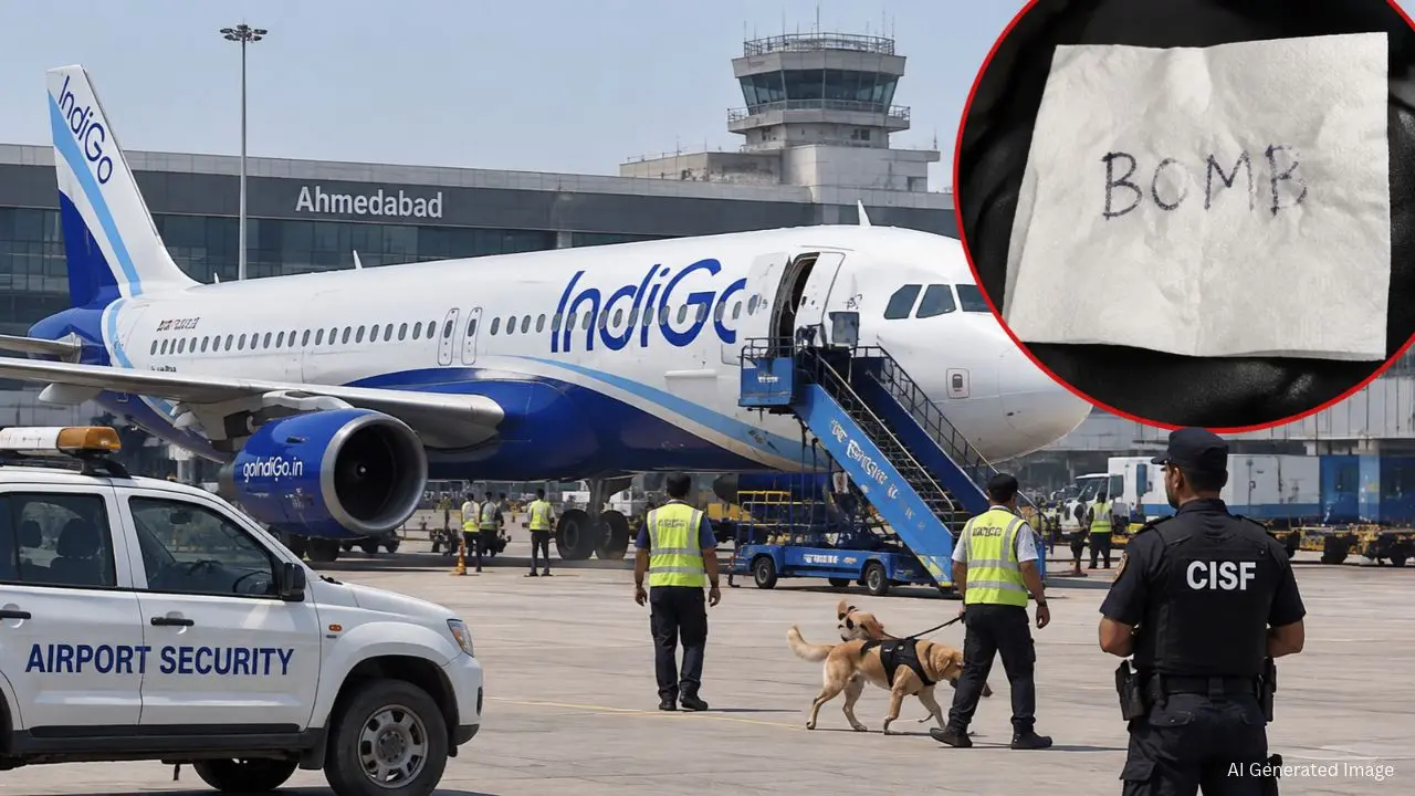 IndiGo Flight में टिश्यू पेपर पर लिखा था BOMB, करानी पड़ी Emergency Landing