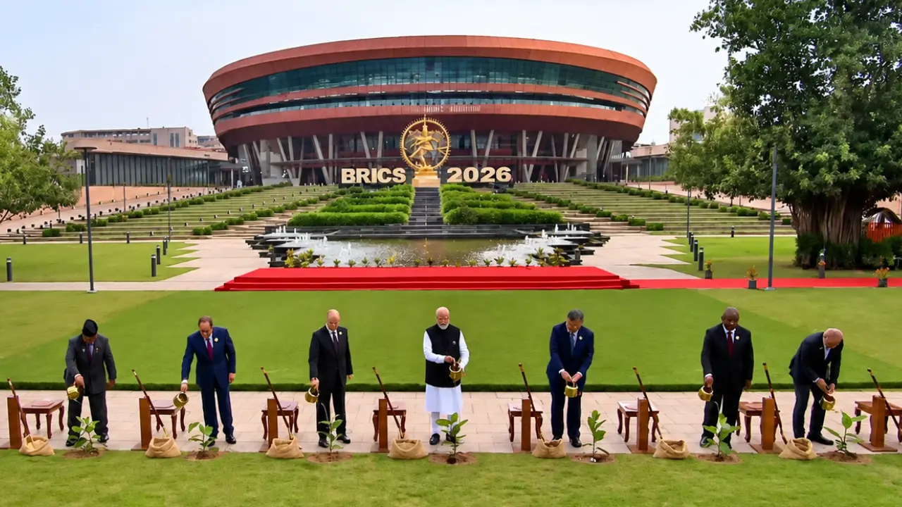 BRICS Summit में एकजुट हुए Leaders, पौधे लगाकर दिया पर्यावरण का संदेश