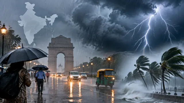 Weather Update: दिल्ली-UP समेत 17 राज्यों में मूसलाधार बारिश का अलर्ट
