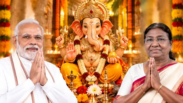 Ganesh Chaturthi पर PM Modi और President Murmu ने दी शुभकामनाएं