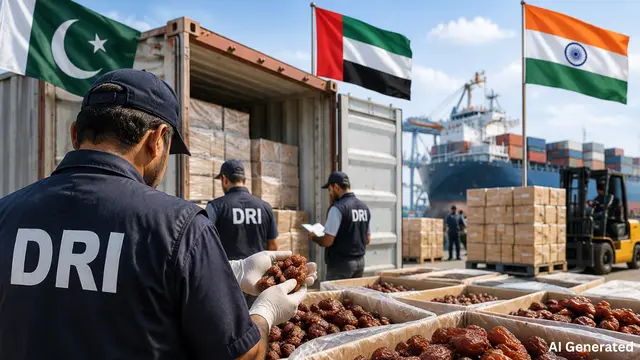 DRI की बड़ी कार्रवाई, UAE के रास्ते आए पाकिस्तान के 362 टन खजूर जब्त