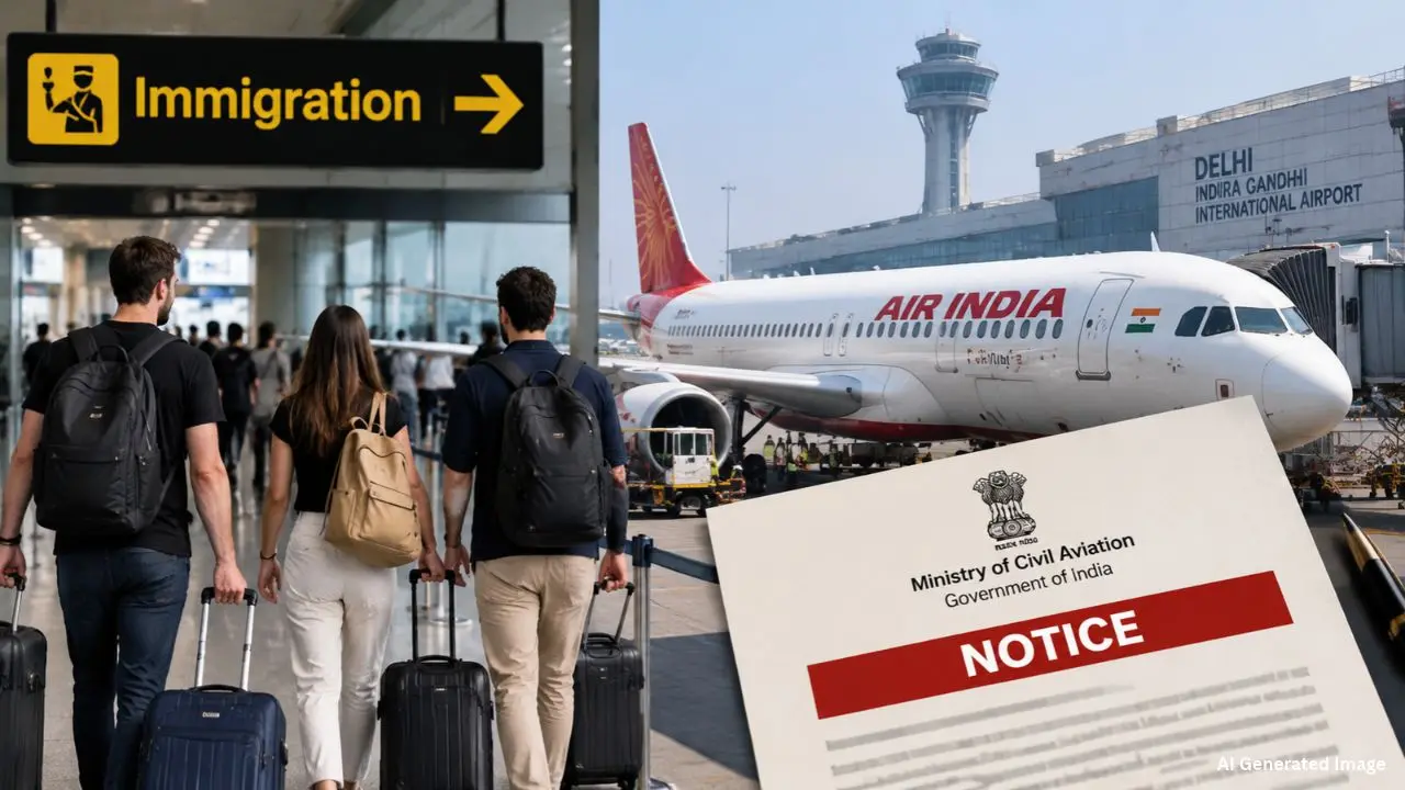 बिना इमिग्रेशन प्रोसेस के प्लेन में चढ़े इटैलियन नागरिक, Air India को मिला नोटिस