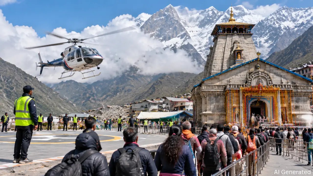 Kedarnath Yatra: श्रद्धालुओं के लिए Helicopter Service शुरू, प्रशासन अलर्ट