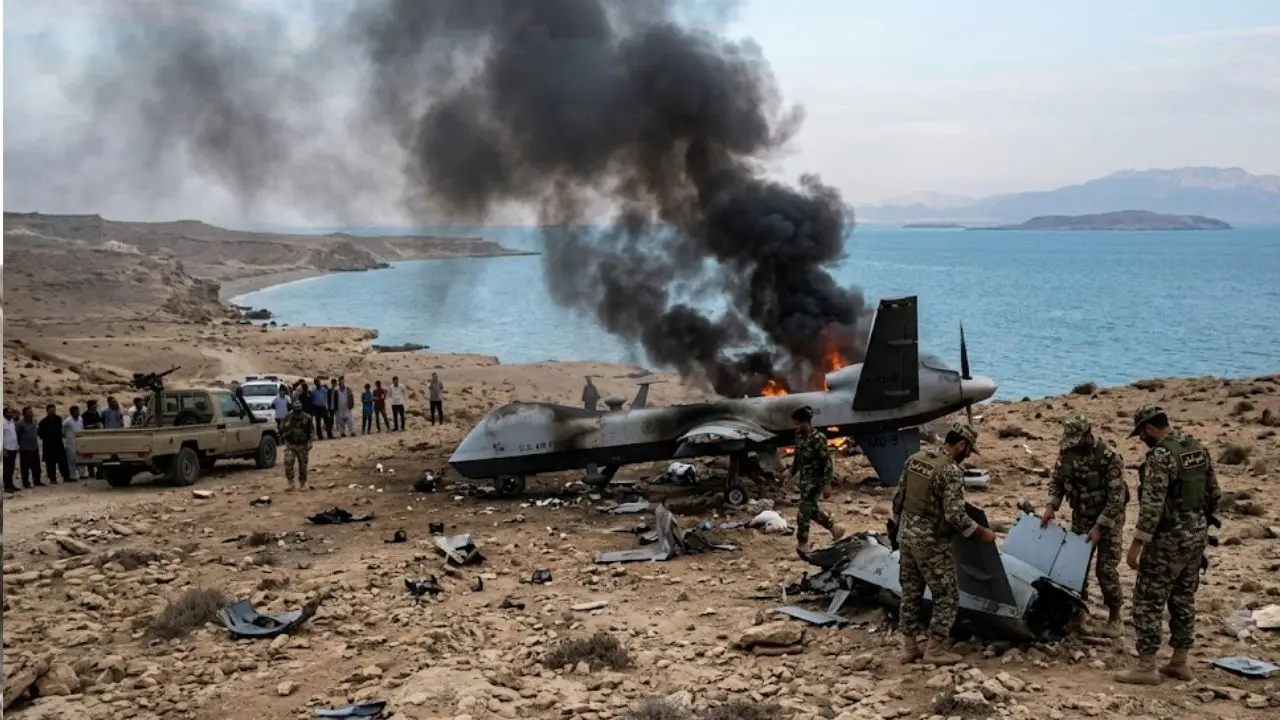Iran का दावा, केशम द्वीप के पास us Army का MQ-9 रीपर ड्रोन मार गिराया