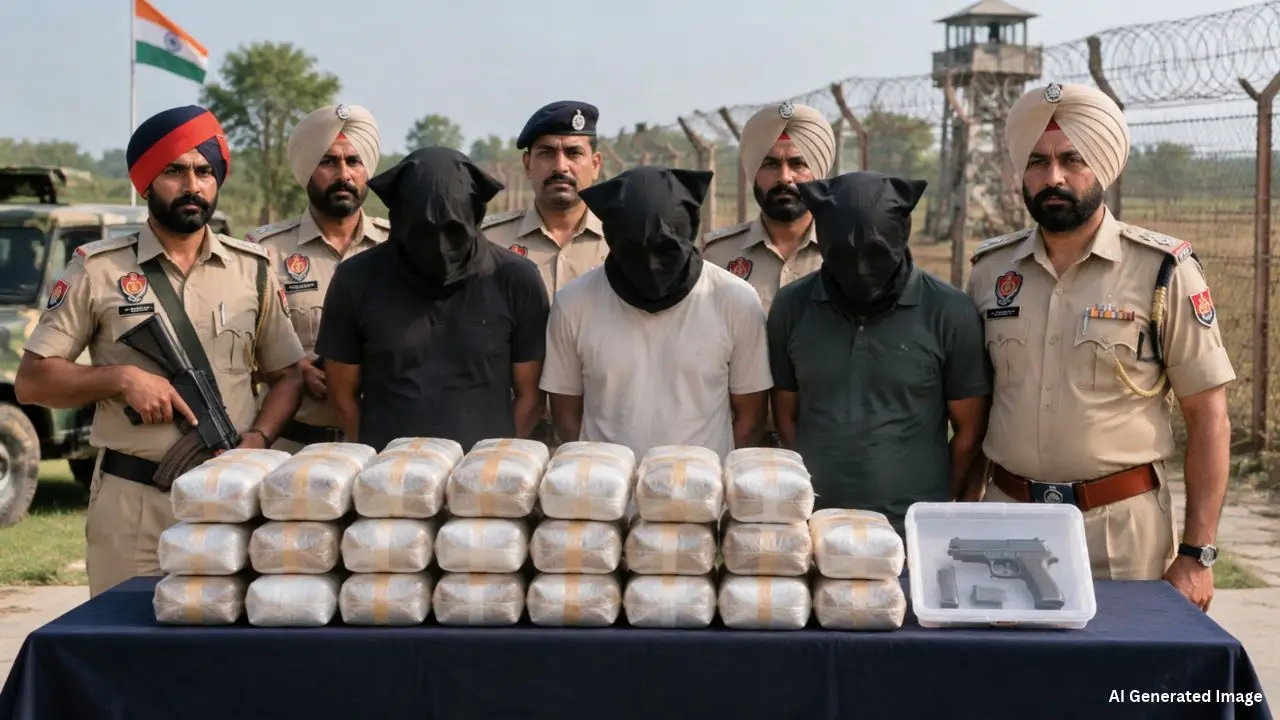 India Pakistan Border के पास Punjab Police ने पकड़ी 27 kg Heroin