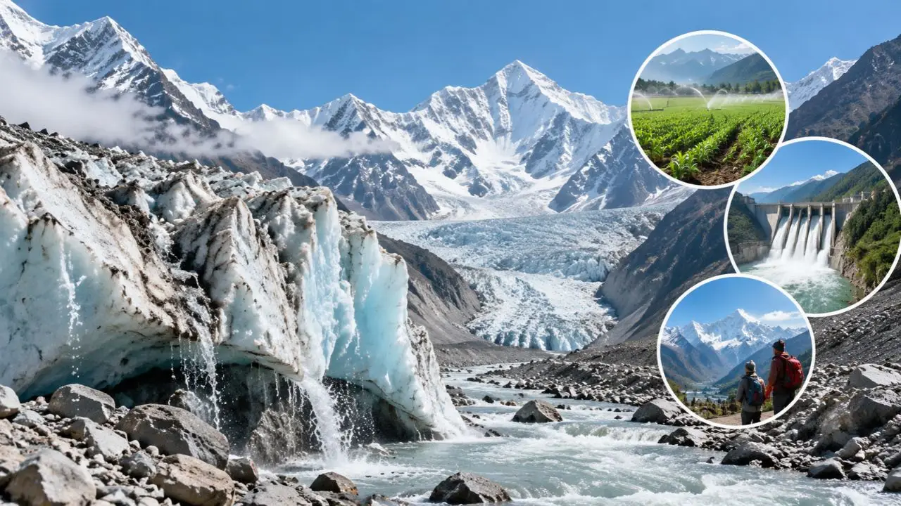 तेजी से पिघल रहे Himalayan Glaciers का भारत की Economy पर क्या पड़ेगा असर?