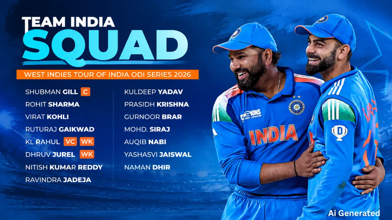 West Indies सीरीज के लिए Team India का ऐलान, Ruturaj-Jadeja की हुई वापसी