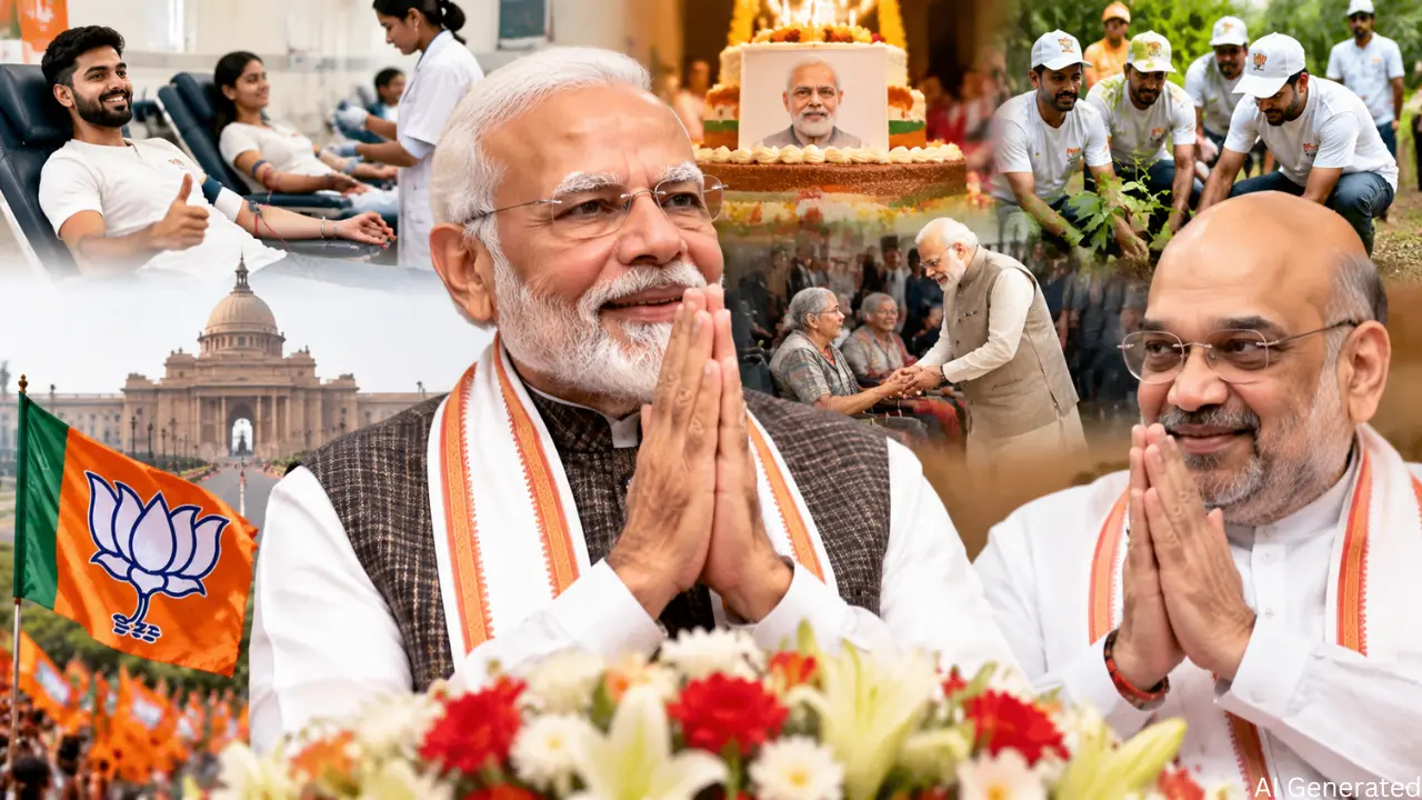 PM Modi के जन्मदिन पर Seva Sankalp Abhiyan शुरू, Amit Shah ने दी शुभकामनाएं