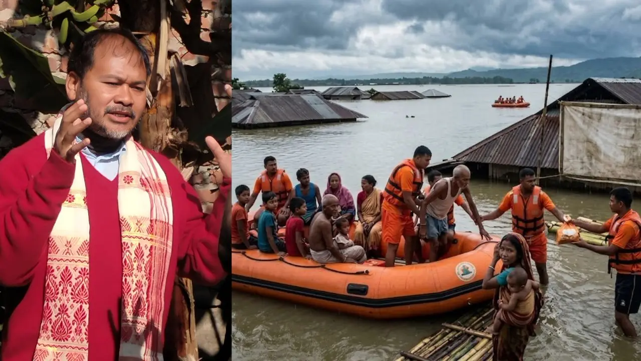 Assam Floods पीड़ितों की मदद बढ़ाने की मांग, Akhil Gogoi ने शुरू किया अनशन