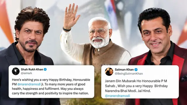 Shah Rukh-Salman ने PM Modi को किया खास अंदाज में Birthday Wish, वायरल हुए पोस्ट
