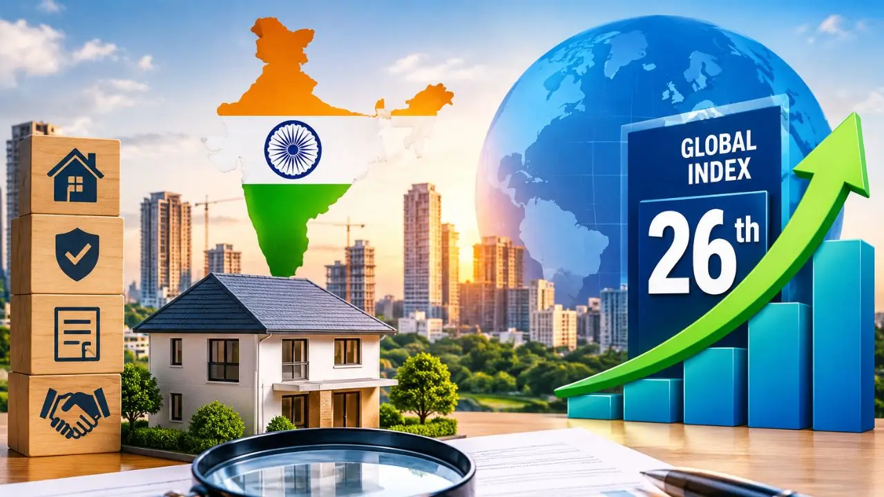 भारत की Real Estate Transparency में सुधार, Global Index में 26वें स्थान पर