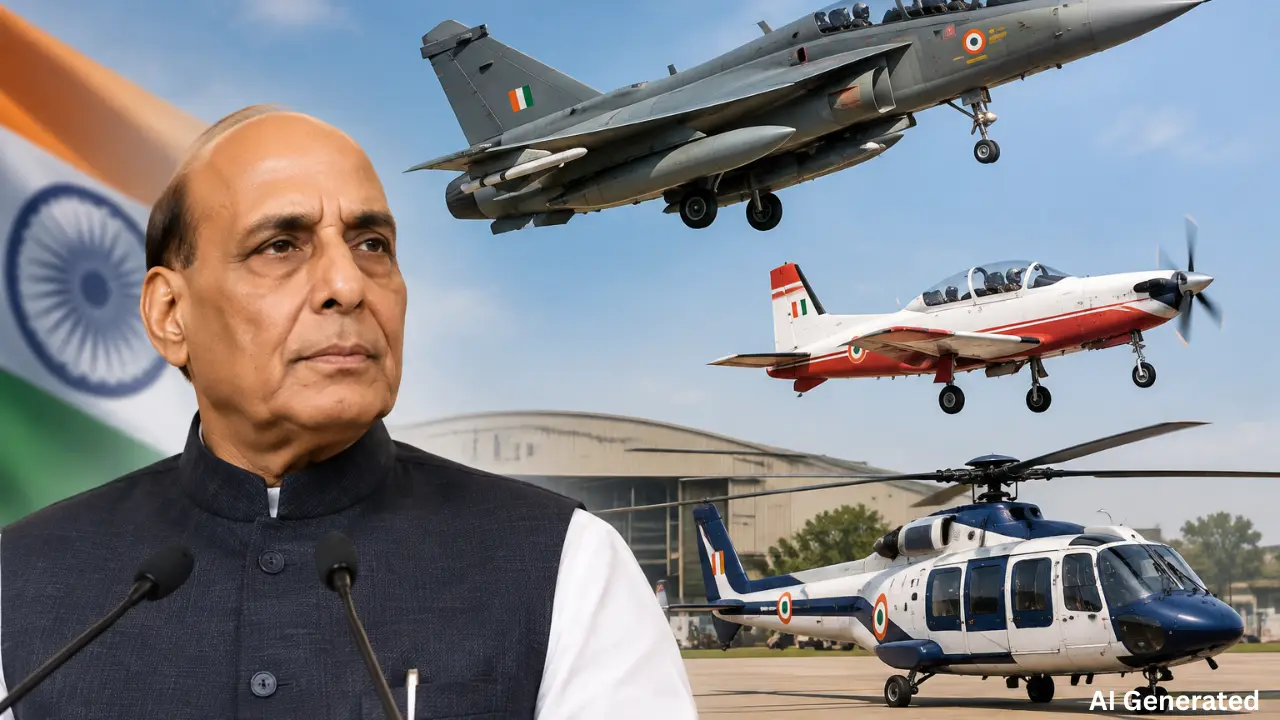 Air Force को मिले LCA Tejas और HTT-40 विमान, Rajnath Singh ने बताया बड़ा पड़ाव