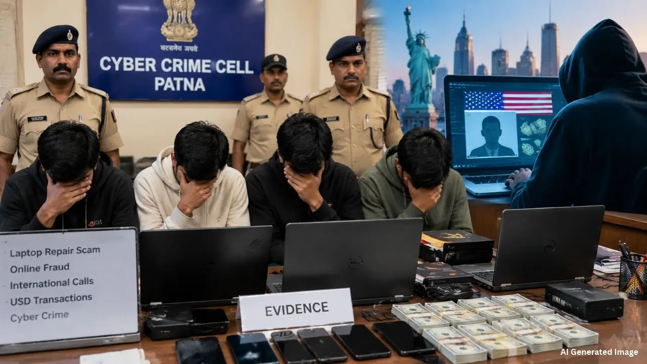 अमेरिकी लोगों से डॉलर ठगते थे पटना में बैठे MBA Pass युवक, पुलिस ने दबोचा