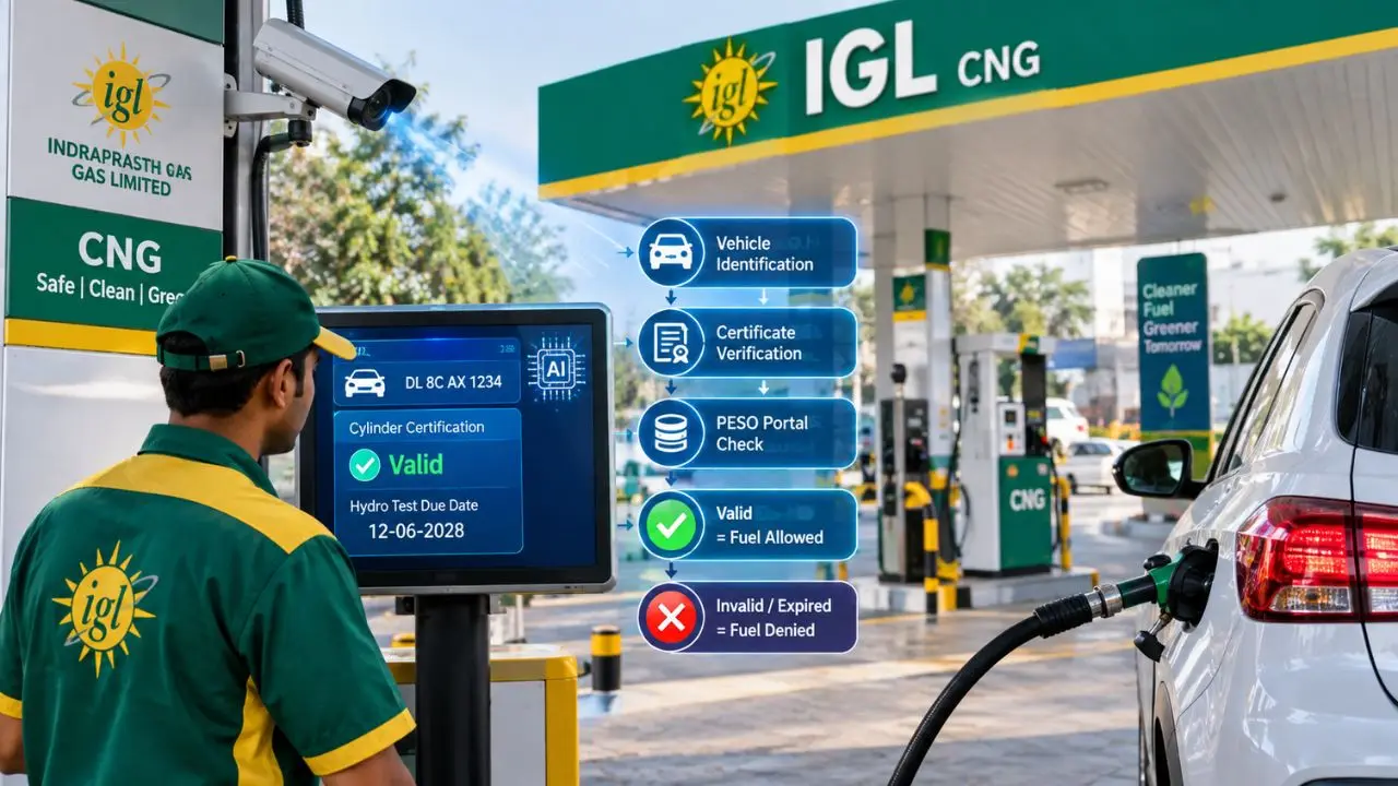 अब CNG भरवाने से पहले होगी AI जांच, IGL का नया सेफ्टी सिस्टम