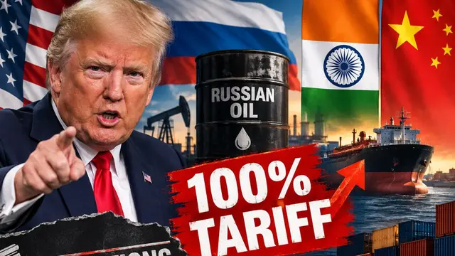 Russia से तेल खरीदने पर India-China को Trump की चेतावनी, 100% Tariff की धमकी