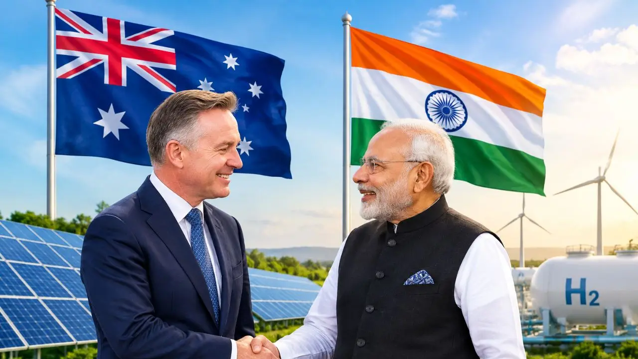 India-Australia एनर्जी पार्टनरशिप को मजबूती, Solar और Green Hydrogen पर फोकस