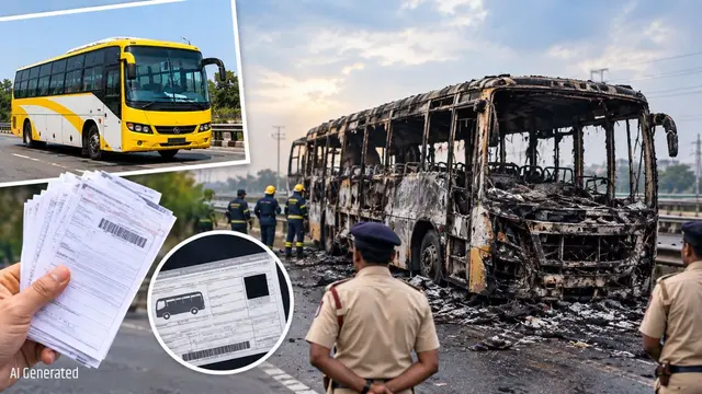 ग्रेटर नोएडा हादसे वाली बस पर 19 चालान, फिर भी सड़कों पर दौड़ती रही