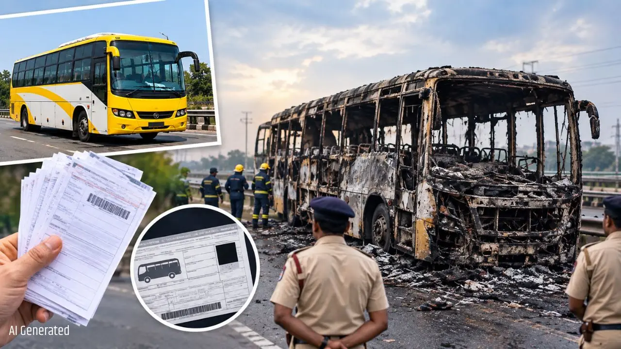 ग्रेटर नोएडा हादसे वाली बस पर 19 चालान, फिर भी सड़कों पर दौड़ती रही