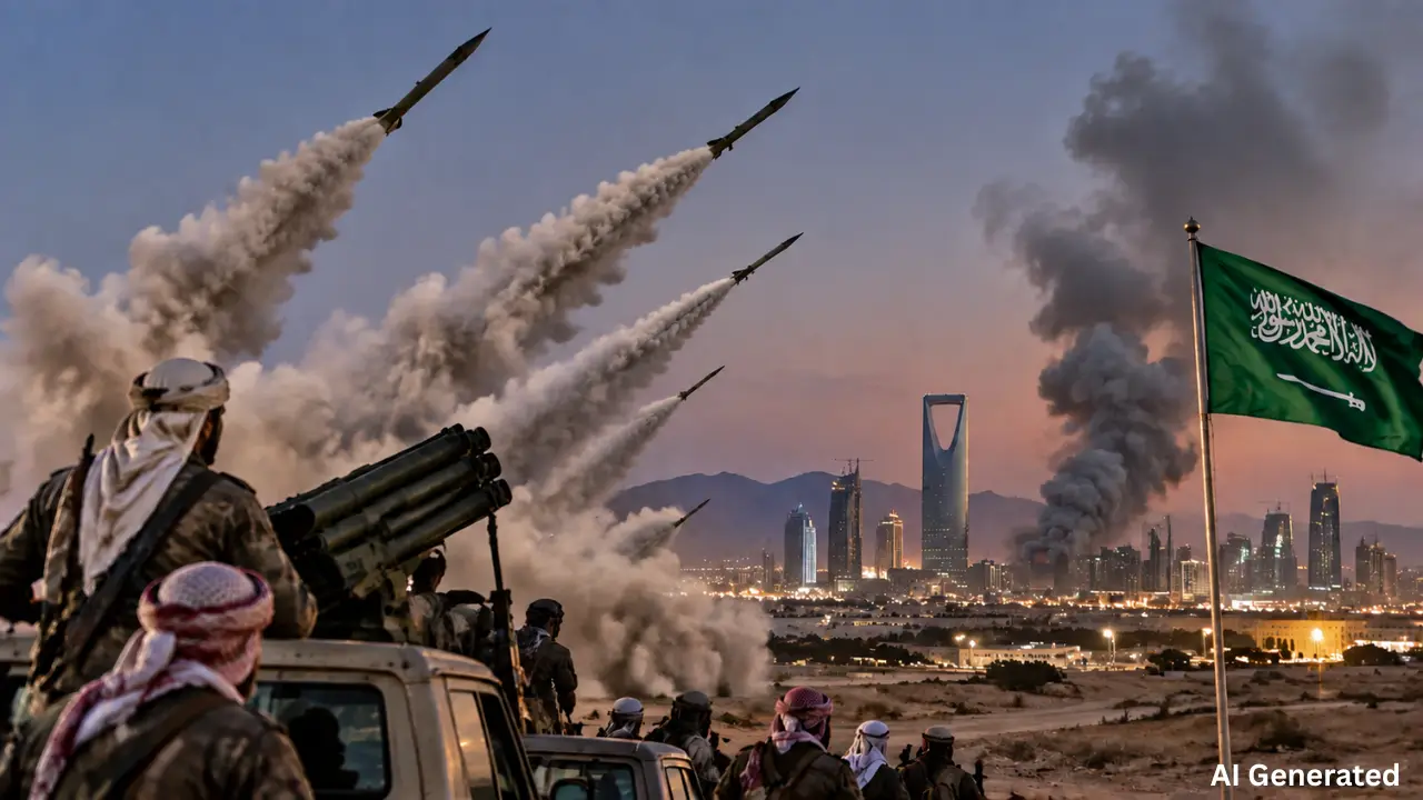 Saudi Arabia पर फिर हमला, Houthi ने दागीं 6 Ballistic Missiles और Drone