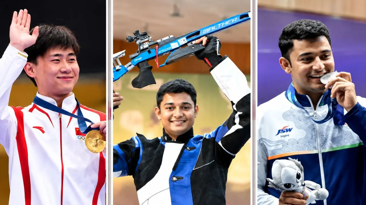 ऐश्वर्य और नीरज 50 मीटर 3-पोजीशन में मेडल से चूके, चीन के Yukun Liu ने जीता Gold